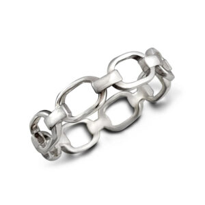 4mm Chain Silver Ring