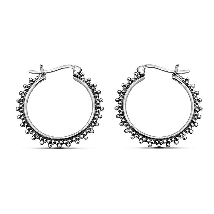 Small 8-16mm Sterling Silver Hoop Sleeper Earrings - Studio Jewellery - Hoop Earrings