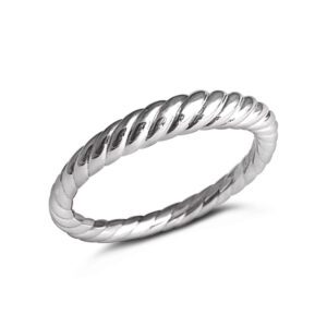 Croissant Silver Ring