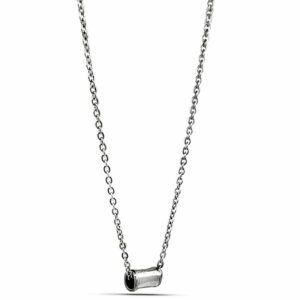 Tube Silver Necklace