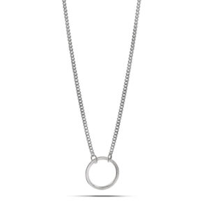 Fine Circle Silver Necklace