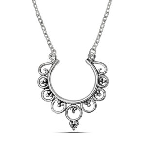 Mandala Silver Necklace