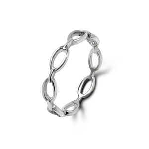 Slim Chain Silver Ring