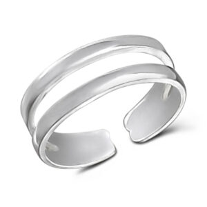 Double Bar Silver Ring