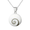 Large Shiva Shell Silver Necklace