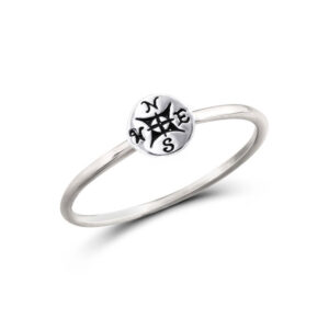 Compass Silver Ring