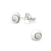 Small Shiva Shell Silver Stud Earrings