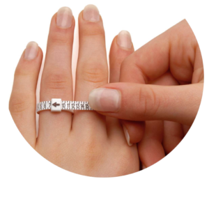 ring sizer band for measuring finger